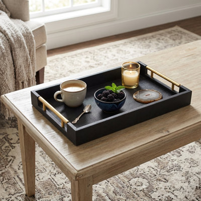 Rectangle Decorative Trays | Tray for Coffee Table Decor